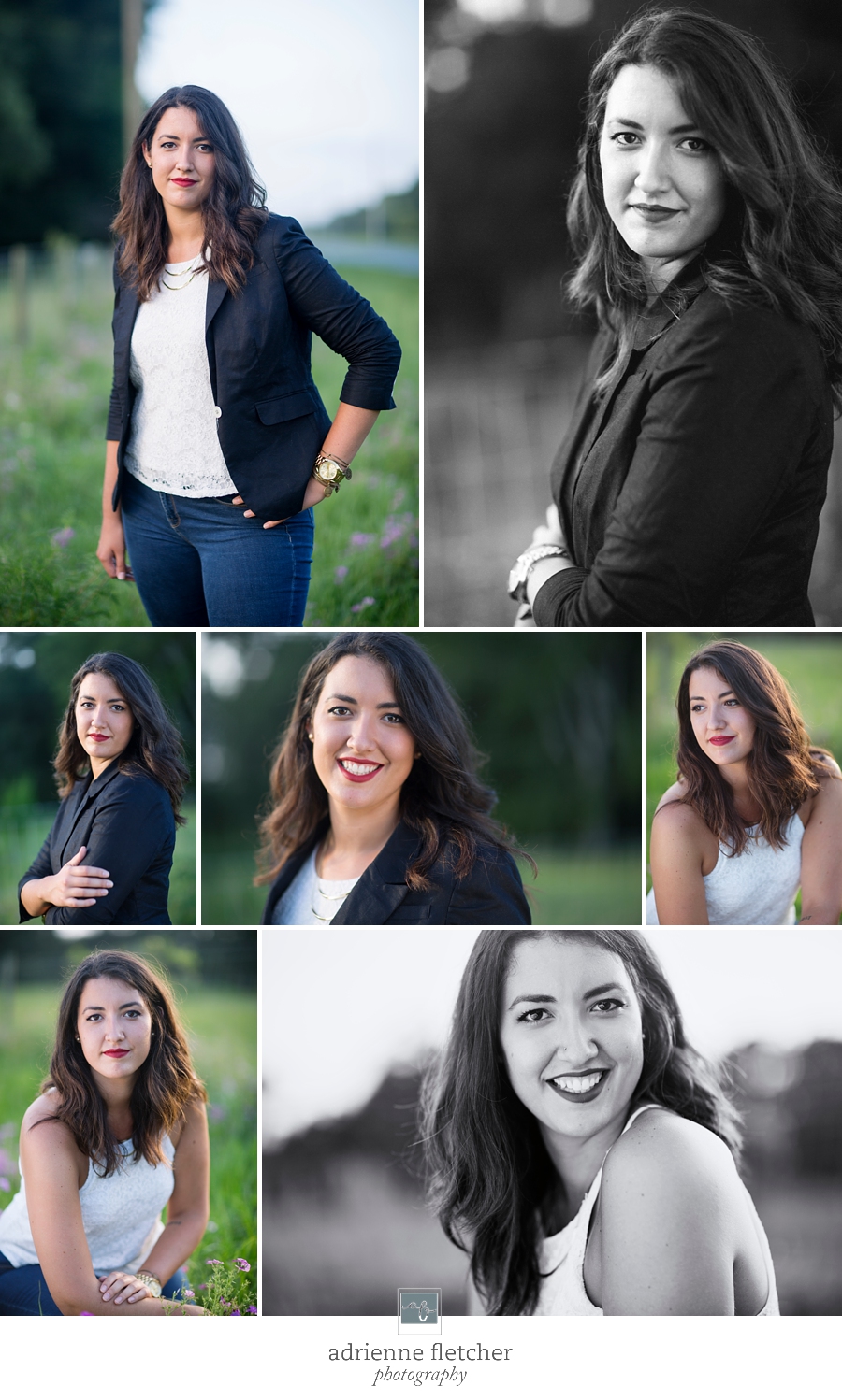 collage of professional head shot of local creative director 